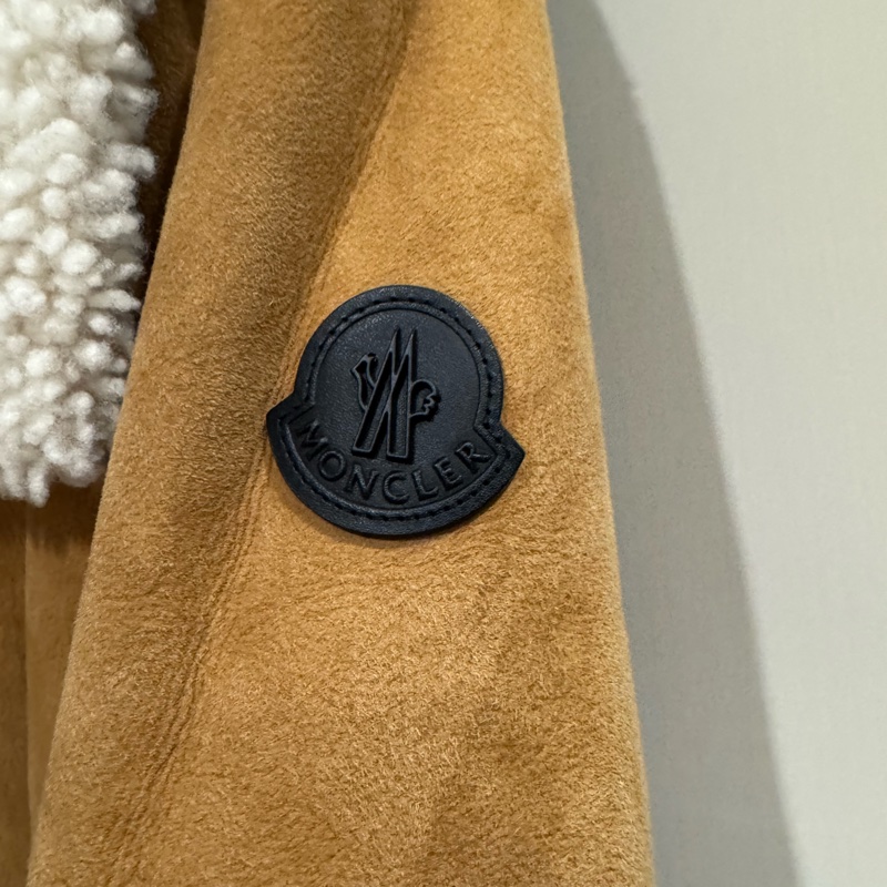 Moncler 麂皮羔羊外套/機車外套/女生1號/97新美品-3