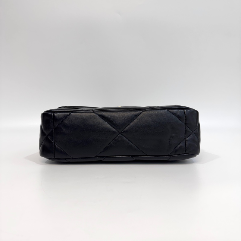 🖤香奈兒19 chanel黑金油蠟羊皮19bag小號26cm AS1160-9