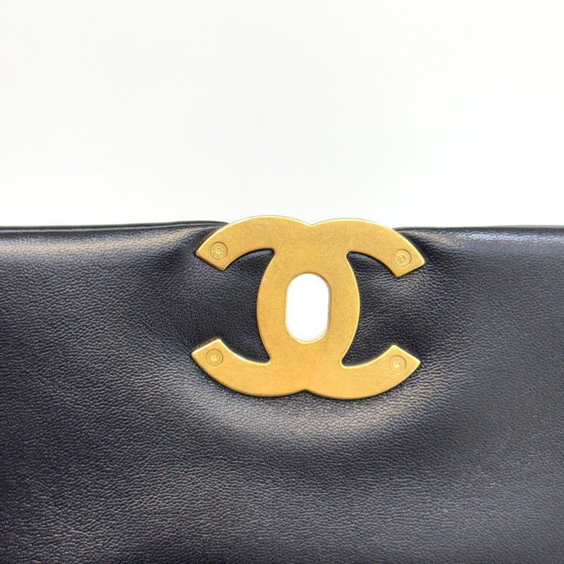 🖤香奈兒19 chanel黑金油蠟羊皮19bag小號26cm AS1160-22
