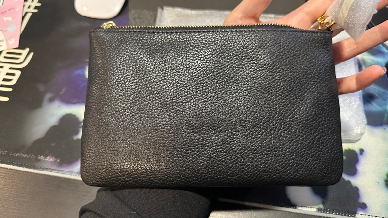 Coach 荔枝紋牛皮大手拿-3