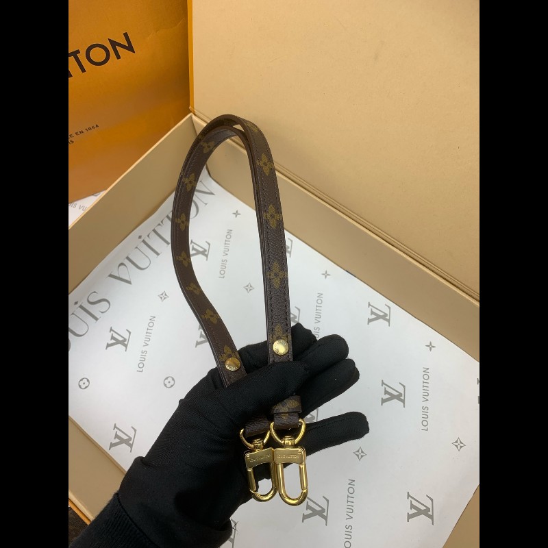 LV  新款老花小郵差 自帶一根鏈條-7