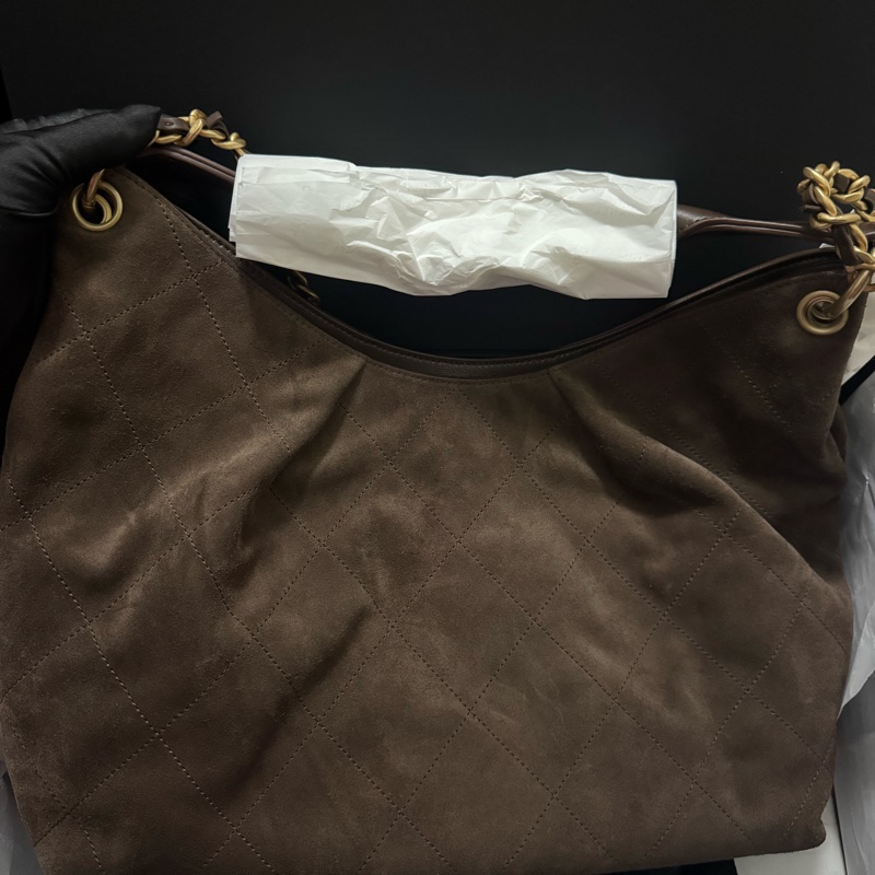 Chanel香奈儿26C麂皮hobo超大-5