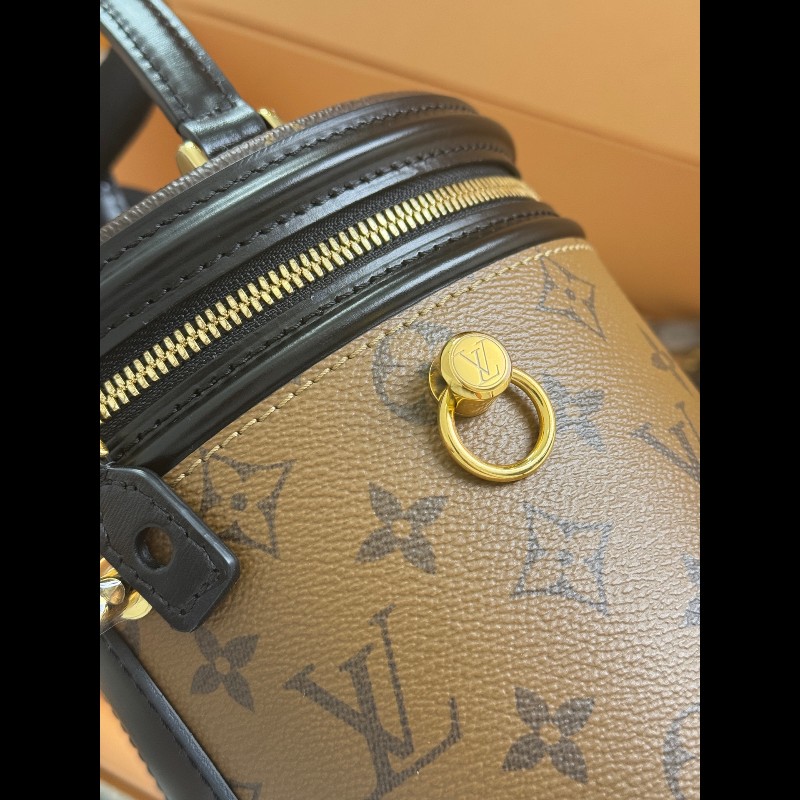 LV 老花拼色發财桶 帶膜帶票🎫-6