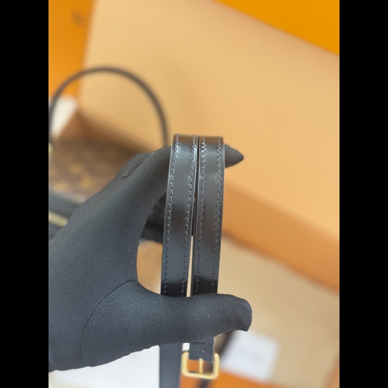 LV 老花拼色發财桶 帶膜帶票🎫-7