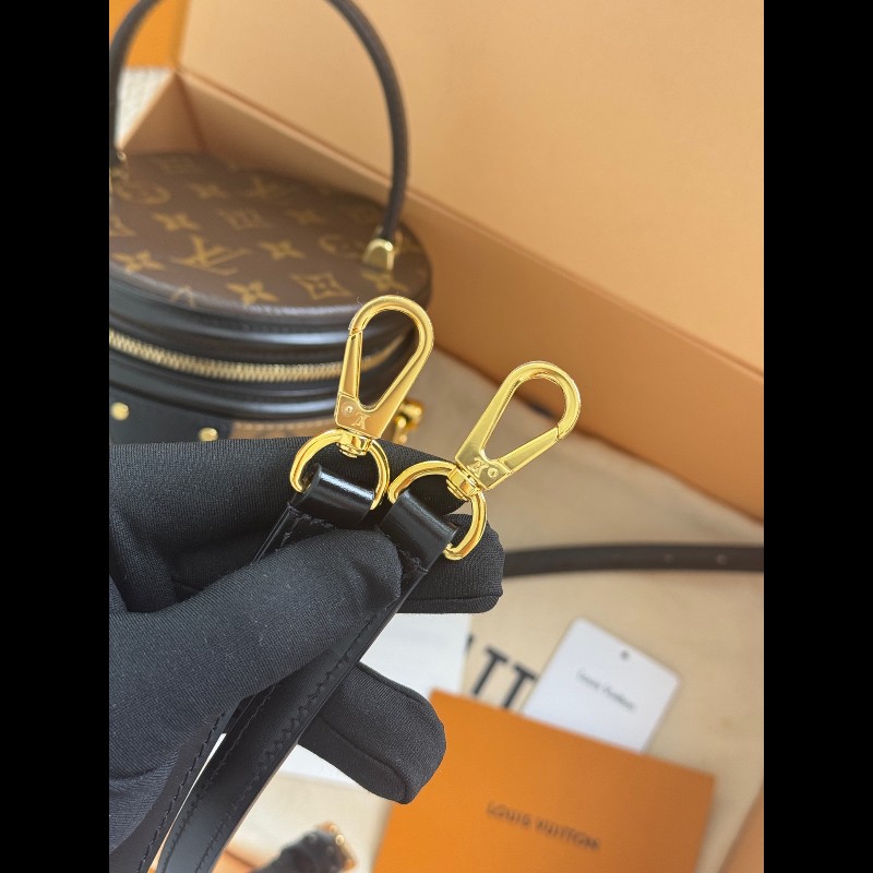 LV 老花拼色發财桶 帶膜帶票🎫-8