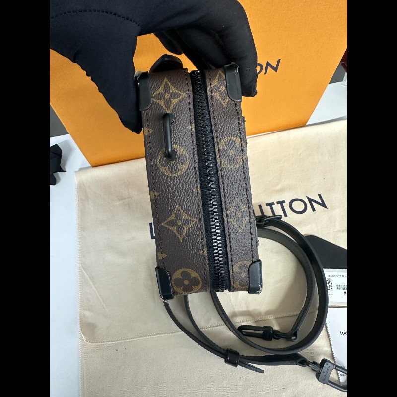 近全新LV handle soft trunk盒子包 老花拼黑色 M45935-4