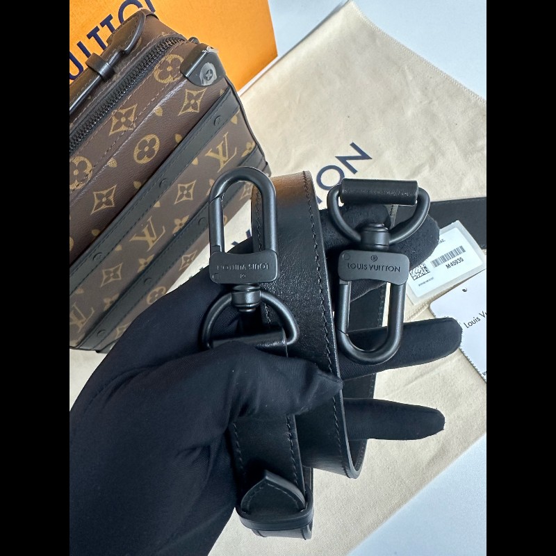 近全新LV handle soft trunk盒子包 老花拼黑色 M45935-6
