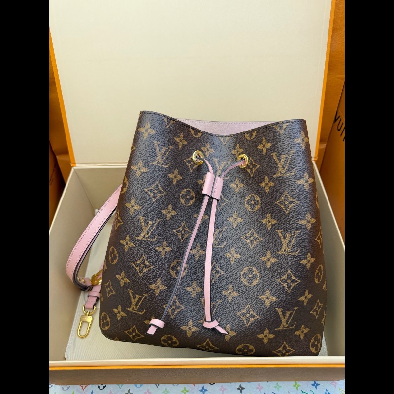 LOUIS VUITTON NOE 老花 粉色水桶-0