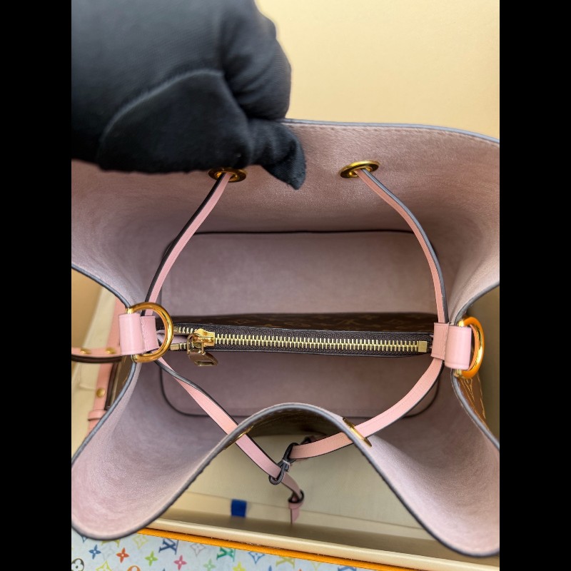 LOUIS VUITTON NOE 老花 粉色水桶-1