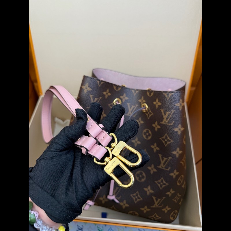LOUIS VUITTON NOE 老花 粉色水桶-6