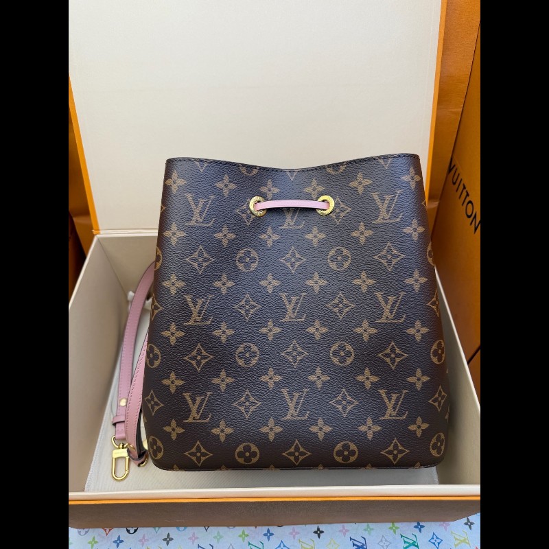 LOUIS VUITTON NOE 老花 粉色水桶-7