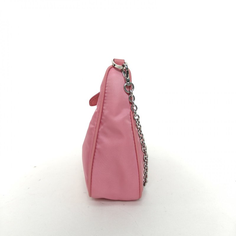 PRADA Hobo三合一粉色尼龍肩背包-3