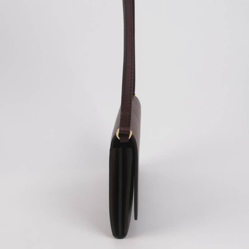 Burberry Hazelmere牛皮純色字母logo斜挎包單肩包-3