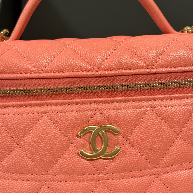 Chanel Lp 小飯盒 25C 珊瑚粉 膠膜未撕 2025/5台灣購入-6