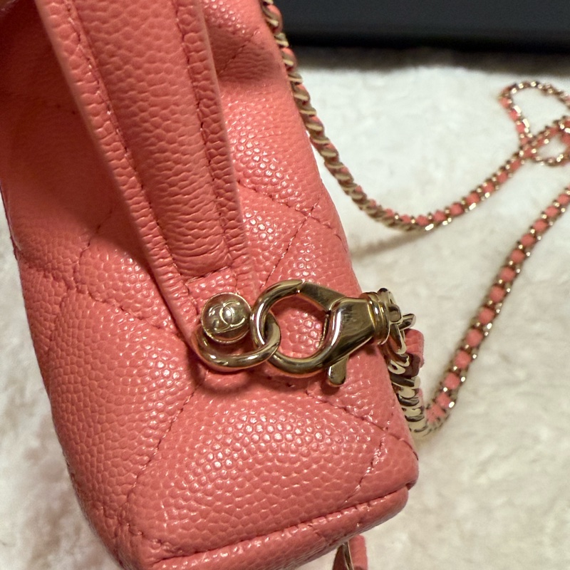 Chanel Lp 小飯盒 25C 珊瑚粉 膠膜未撕 2025/5台灣購入-12