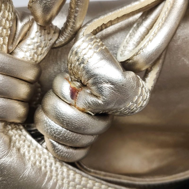 Loewe牛皮純色Logo印花手提包-12