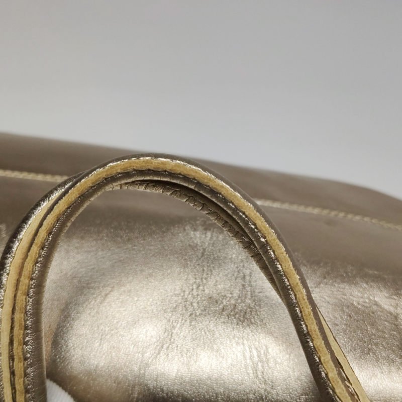 Loewe牛皮純色Logo印花手提包-17