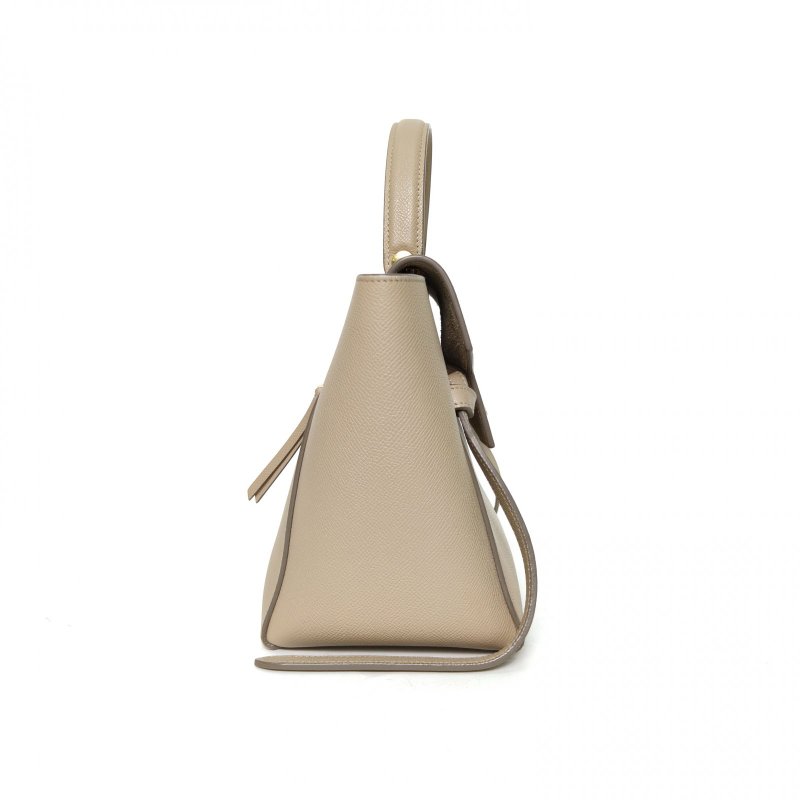 CELINE Belt鯰魚包Micro24米駝色牛皮金扣肩背包-1