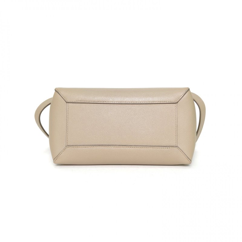 CELINE Belt鯰魚包Micro24米駝色牛皮金扣肩背包-4