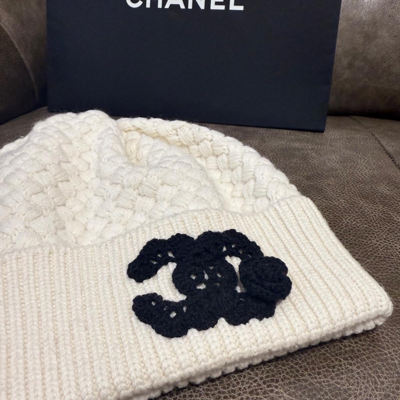 新款 Chanel 山茶花 冷帽 Beanie-0