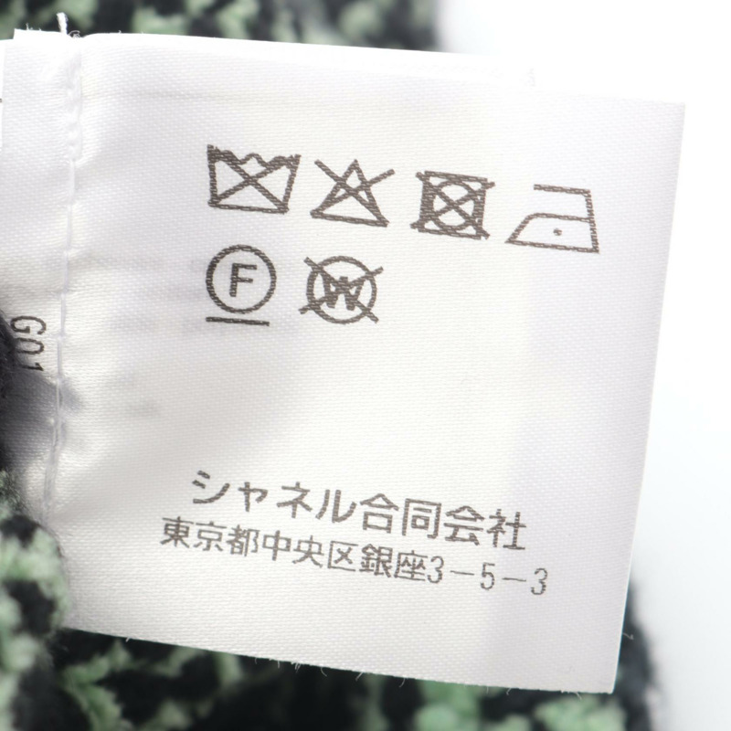 香奈兒 COCO 標誌紐扣針織外套斜紋軟呢開襟衫 #38 P70487K10067 羊絨-3