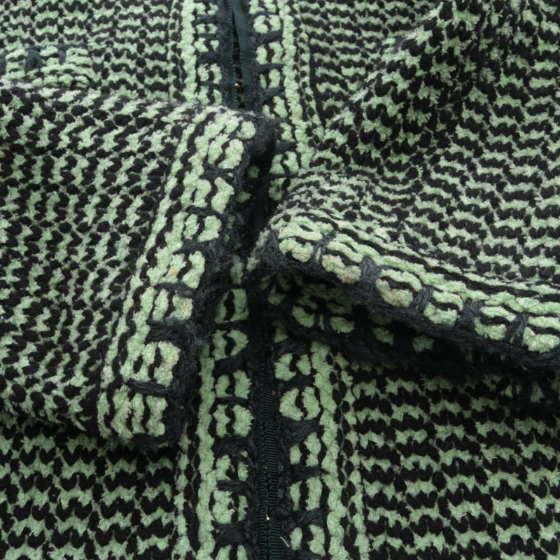 香奈兒 COCO 標誌紐扣針織外套斜紋軟呢開襟衫 #38 P70487K10067 羊絨-7