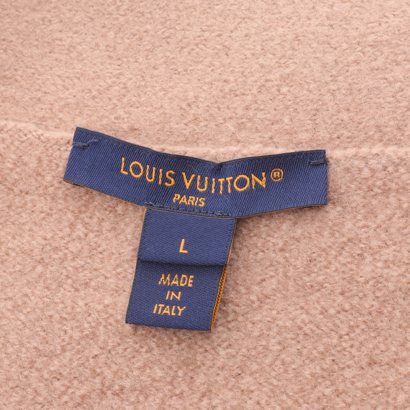 路易威登 Monogram 羊毛棉質開襟羊毛衫，粉紅色，L 碼，二手女款-2