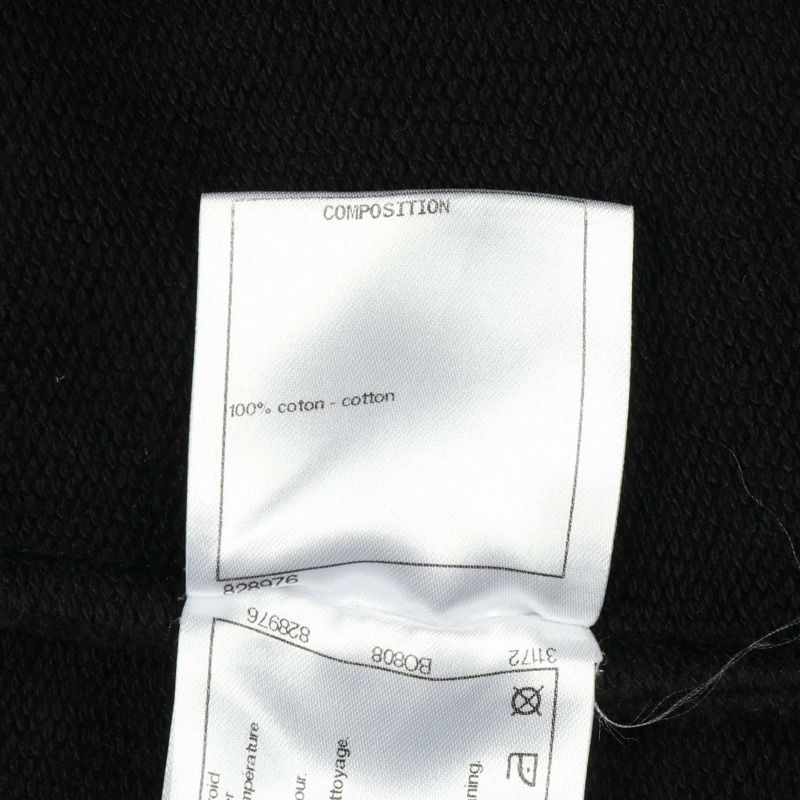 香奈兒 COCO 標誌 T 卹 XS 碼 P57840K07626 18C 棉 黑色 金色 二手 女款-4