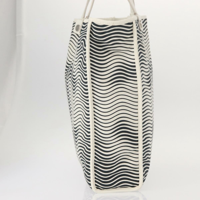 【日本直送】香奈兒帆布手袋 白色 黑色 CC Auth bs31123-4