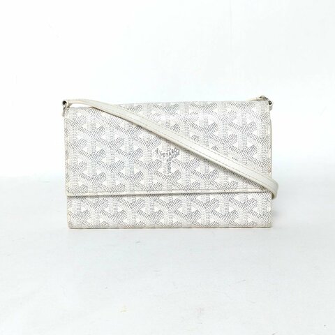 GOYARD 白色PVCVarennetogo斜挎信封包woc肩背包