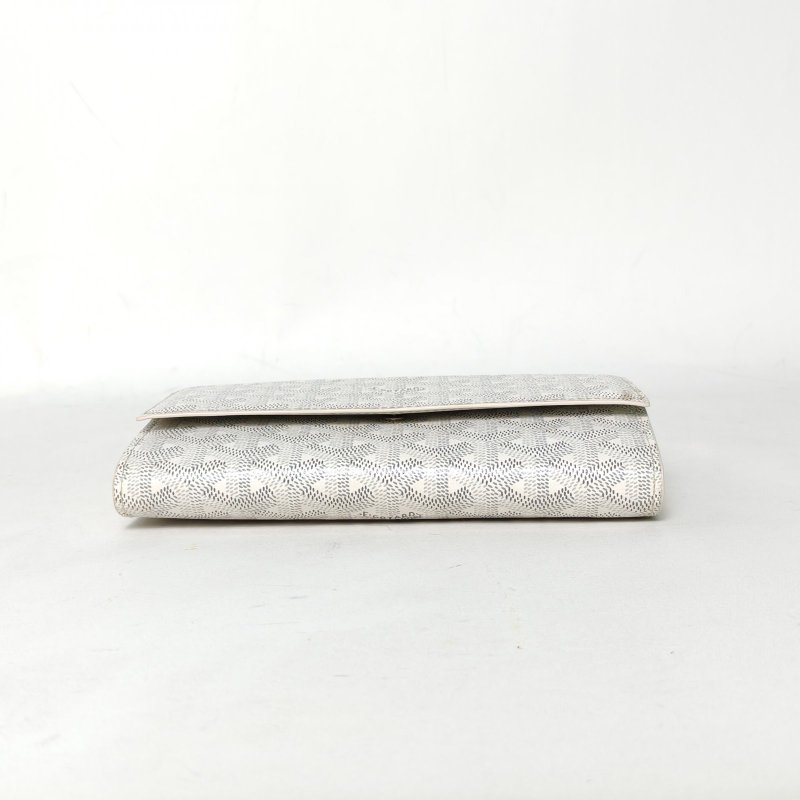 GOYARD 白色PVCVarennetogo斜挎信封包woc肩背包-4