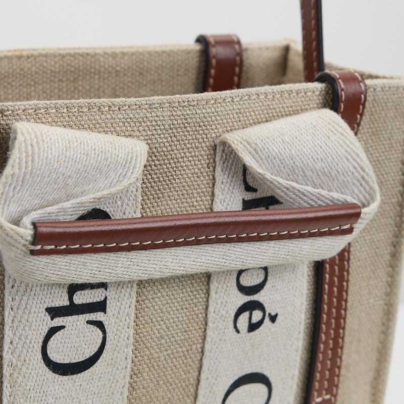 二手Chloé Woody tote mini 棕-4