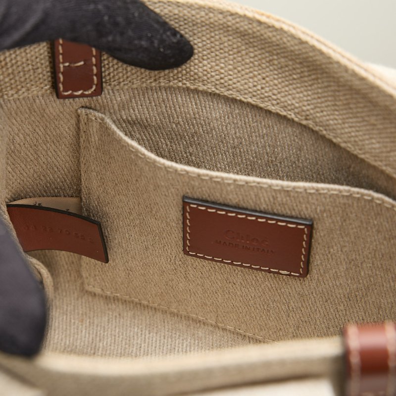 二手Chloé Woody tote mini 棕-11