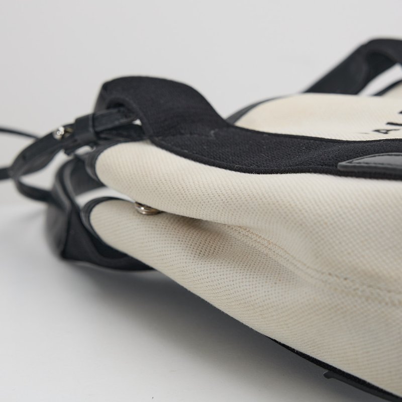 二手Balenciaga navy cabas 帆布包xs/白色黑字-14