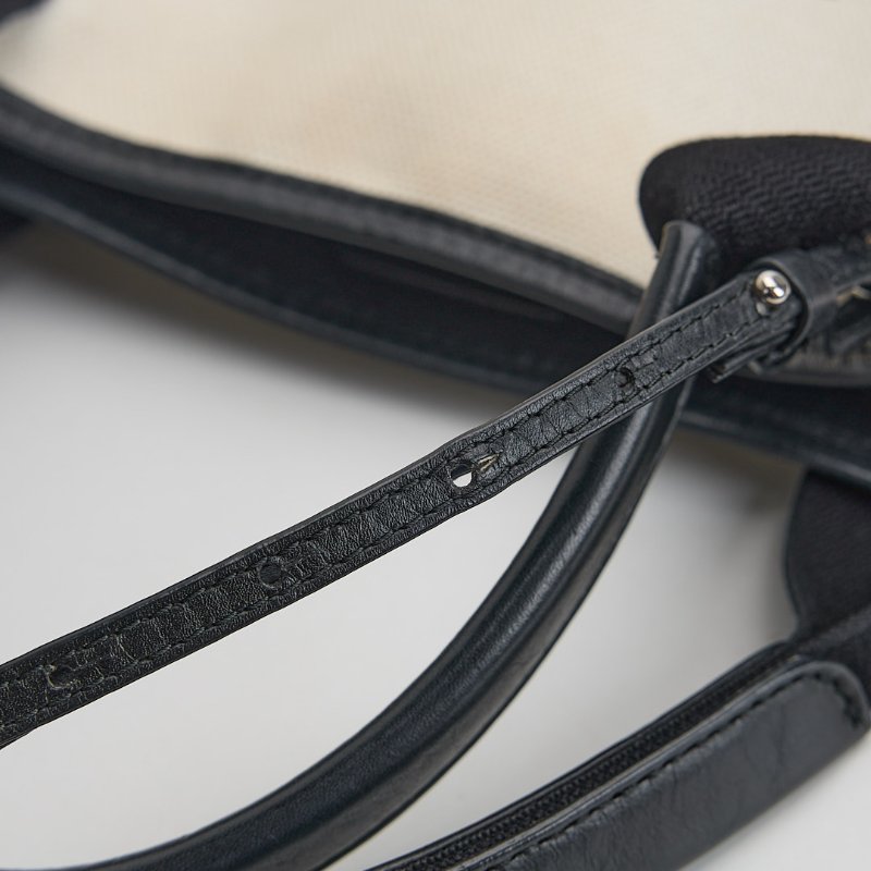 二手Balenciaga navy cabas 帆布包xs/白色黑字-19