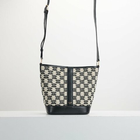 二手Celine 刺繡小號水桶包/熊貓配色