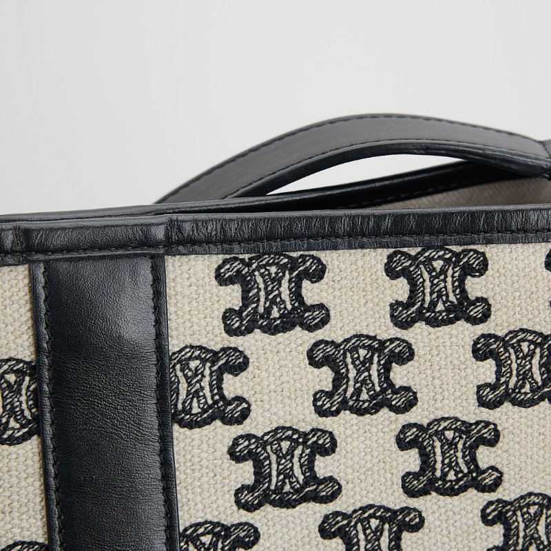 二手Celine 刺繡小號水桶包/熊貓配色-5