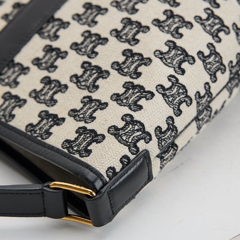 二手Celine 刺繡小號水桶包/熊貓配色-7