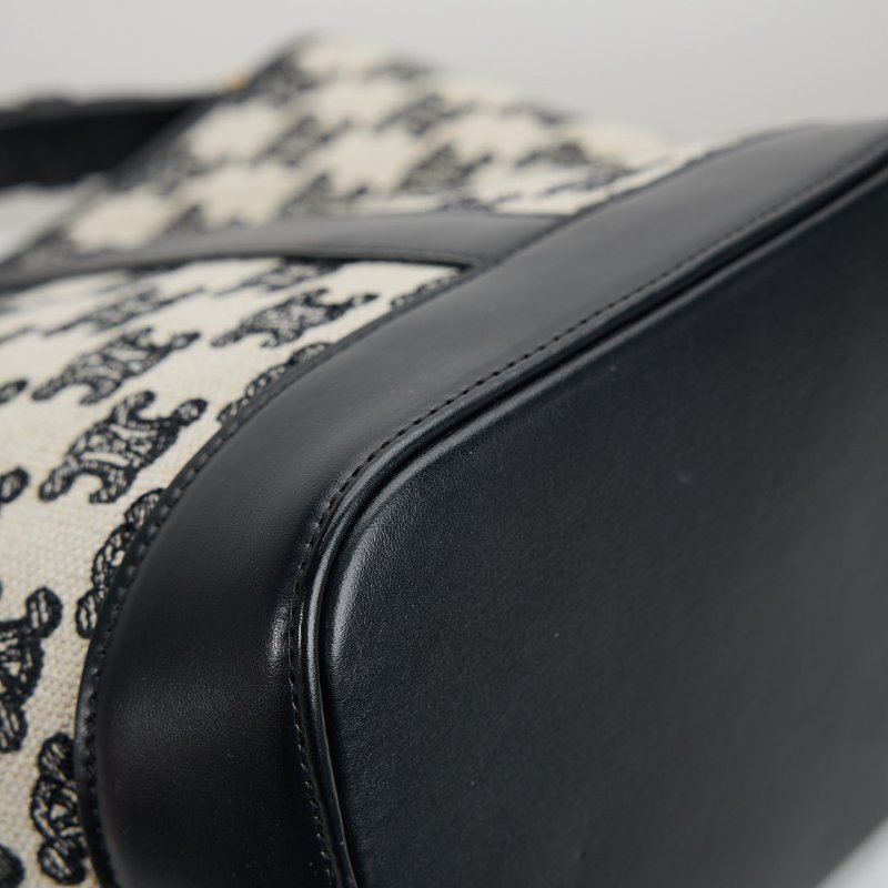 二手Celine 刺繡小號水桶包/熊貓配色-10