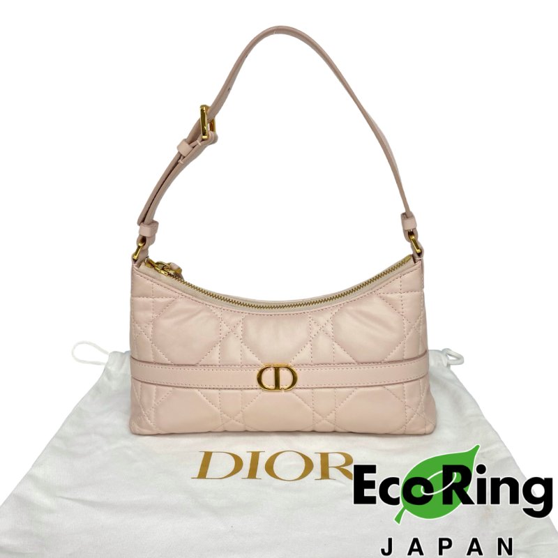 ☆ Christian Dior 迪奧 Pink Lambskin Miss Caro Hobo Mini Shoulder Bag 粉紅色小羊皮肩背袋 - 257024366-0