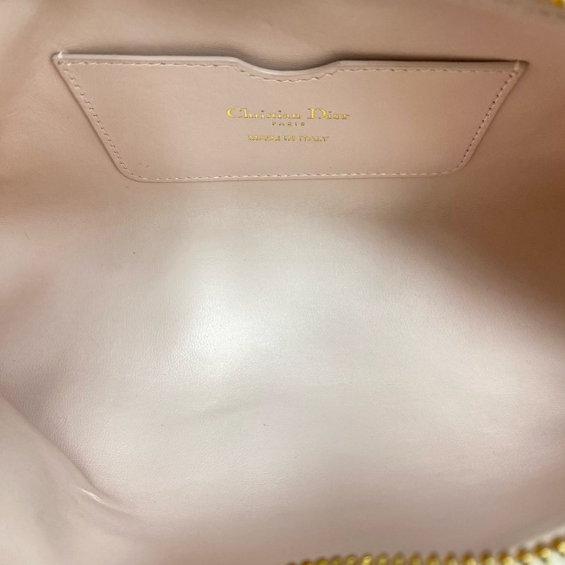 ☆ Christian Dior 迪奧 Pink Lambskin Miss Caro Hobo Mini Shoulder Bag 粉紅色小羊皮肩背袋 - 257024366-13