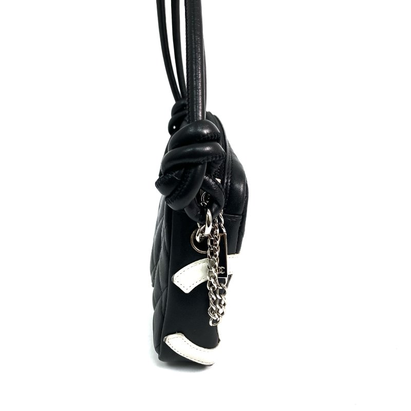 △ Chanel 香奈兒 Black Lambskin Silver Tone Metal Hand Bag No.9 A25175 黑色小羊皮銀色金屬手袋No.9 - 257024114-3