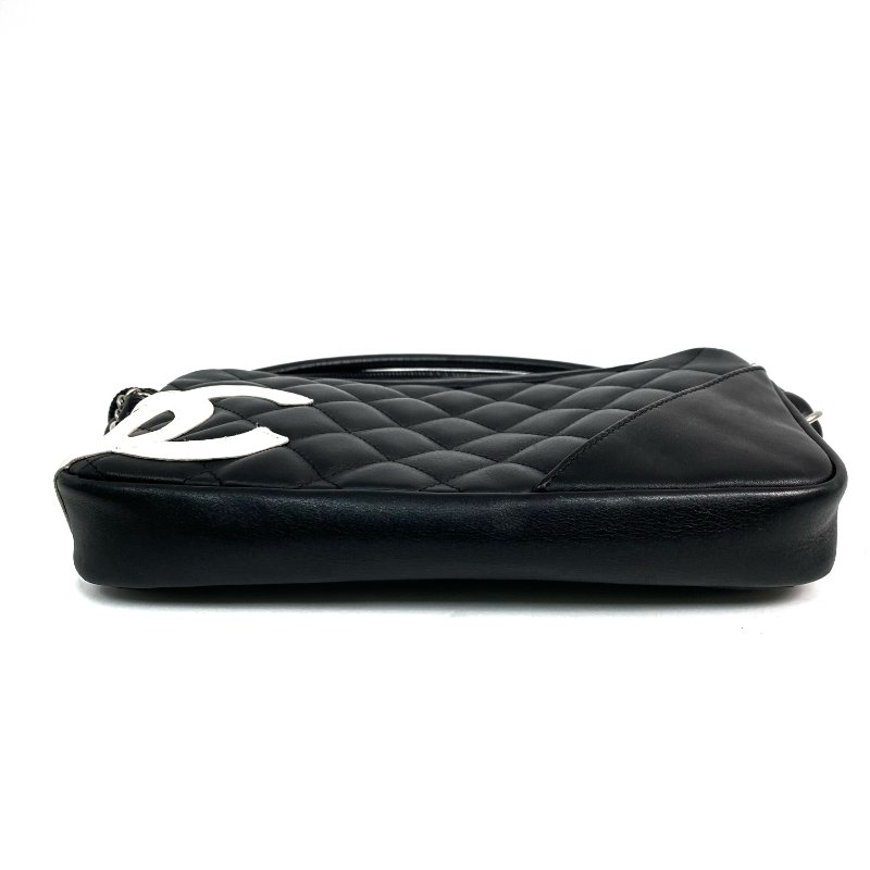 △ Chanel 香奈兒 Black Lambskin Silver Tone Metal Hand Bag No.9 A25175 黑色小羊皮銀色金屬手袋No.9 - 257024114-4