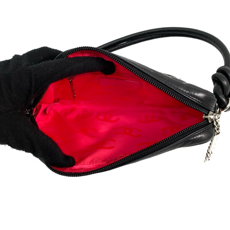 △ Chanel 香奈兒 Black Lambskin Silver Tone Metal Hand Bag No.9 A25175 黑色小羊皮銀色金屬手袋No.9 - 257024114-13