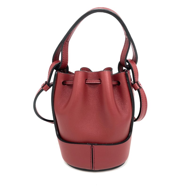 ☆ Loewe 羅意威 Red Calfskin Balloon Mini Buckle 2Way Bag 紅色小牛皮迷你水桶兩用袋 - 257024123-1