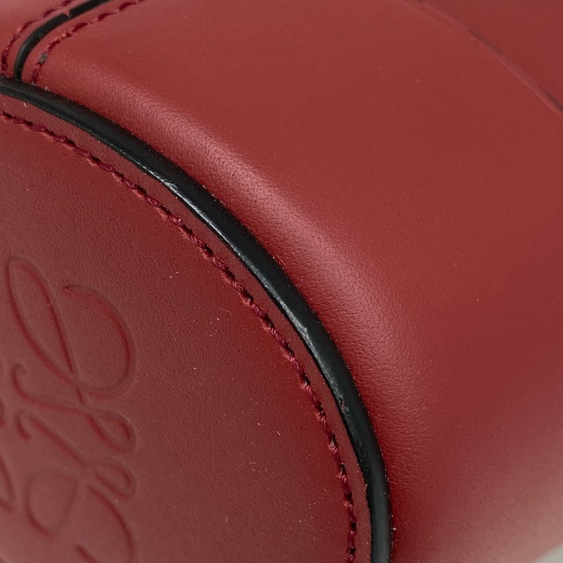 ☆ Loewe 羅意威 Red Calfskin Balloon Mini Buckle 2Way Bag 紅色小牛皮迷你水桶兩用袋 - 257024123-9