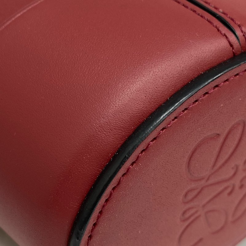 ☆ Loewe 羅意威 Red Calfskin Balloon Mini Buckle 2Way Bag 紅色小牛皮迷你水桶兩用袋 - 257024123-10