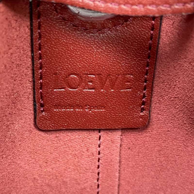 ☆ Loewe 羅意威 Red Calfskin Balloon Mini Buckle 2Way Bag 紅色小牛皮迷你水桶兩用袋 - 257024123-14