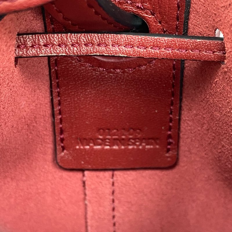 ☆ Loewe 羅意威 Red Calfskin Balloon Mini Buckle 2Way Bag 紅色小牛皮迷你水桶兩用袋 - 257024123-15