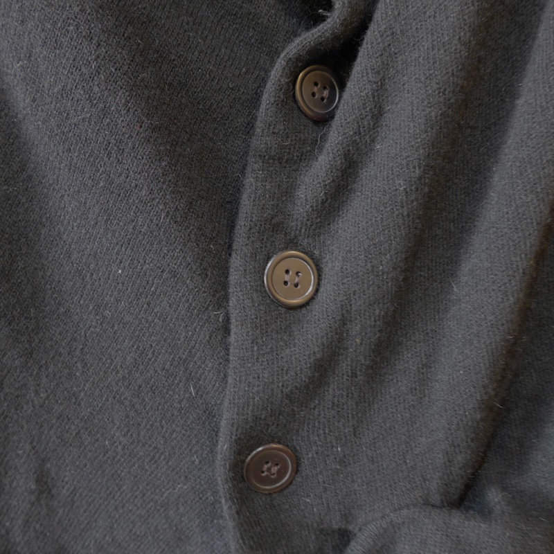 Y’s 黑色不規則剪裁結構毛衣-2